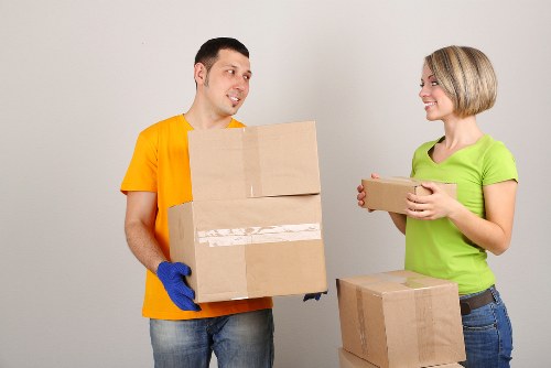 Furniture being packed for a Pettswood house move